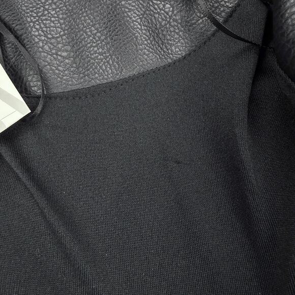 NWT ZARA Mini Biker Faux Leather Dress Size XS Black - Picture 12 of 12